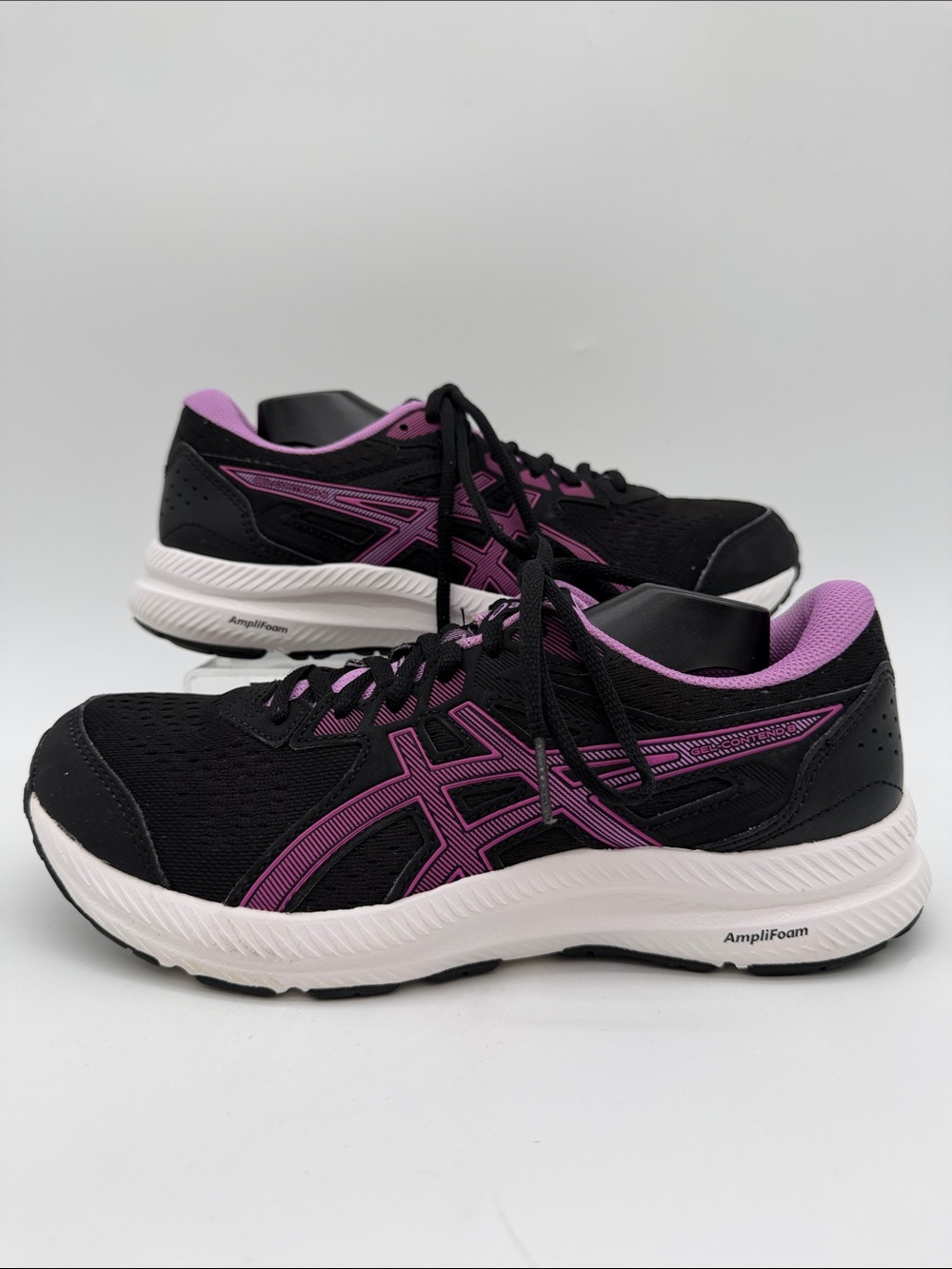 ASICS Women's GEL-Contend 8 "Black/Orchid Women's Size 8.5 AmpliFoam